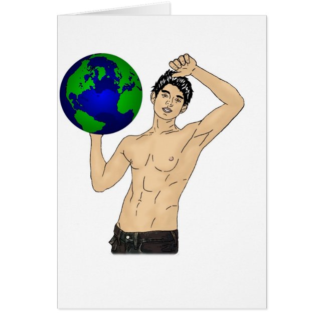 Rym din värld hälsningskort (Framsidan)