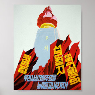 Rym fastar till den Juche idén! Poster