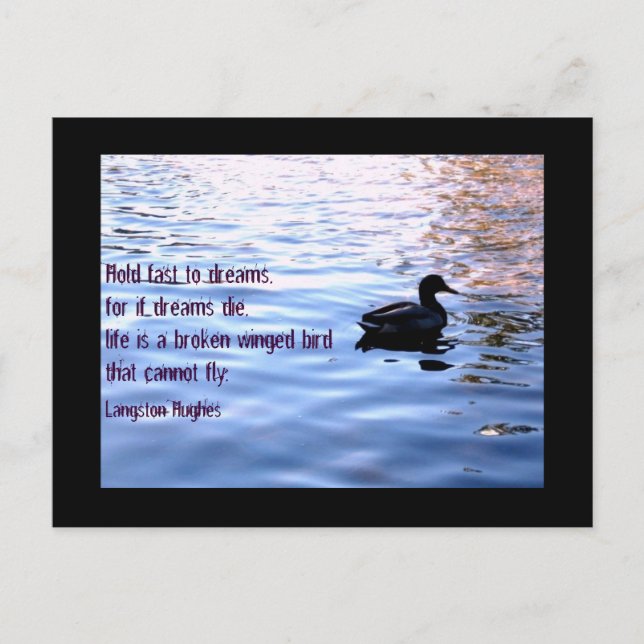 Rym fastar till drömmar vykort (Framsida)