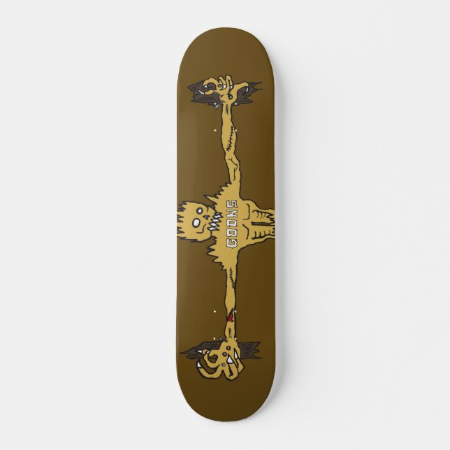Rym inte tillbaka old school skateboard bräda 18 cm (Framsida)