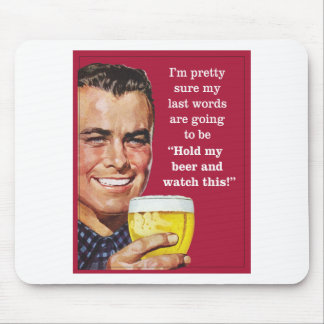 rym min öl och klocka detta! musmatta