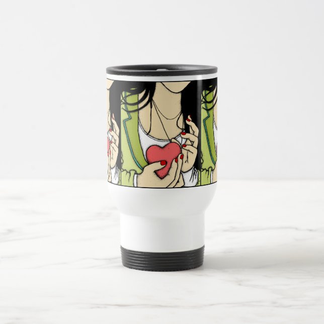 Rym på till din hjärtatravel mug resemugg (Center)