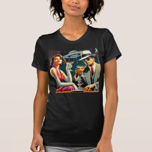 Rymåldern Las Vegas Gangster Martini Fest T Shirt