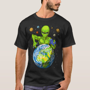 Rymd Alien Dockspelare T Shirt