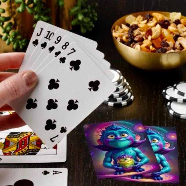 Rymd Alien & Vän Casinokort (Poker type playing cards . Easy to shuffle smooth card stock. 2.5" x 3.5" )