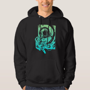 Rymd Astronaut Rymdpromenad Astronauter Är Utomjor Hoodie