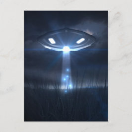 Rymd besökare vykort