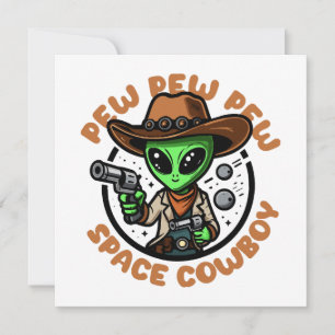 Rymd Cowboy Rolig Alien