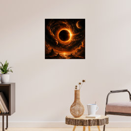 Rymd Finsternis Väggkonst, Apokalyptisk Planet Aff Poster