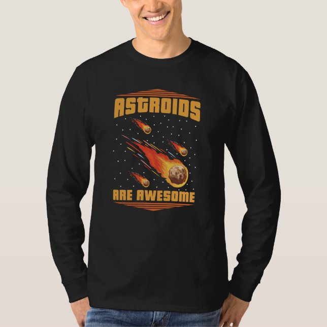 Rymd Galax Nebulosa Omloppsbana Solsystem Asteroid T Shirt (Framsida)