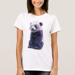 Rymd Galax Panda Unge Lila Kvinnor T Shirt