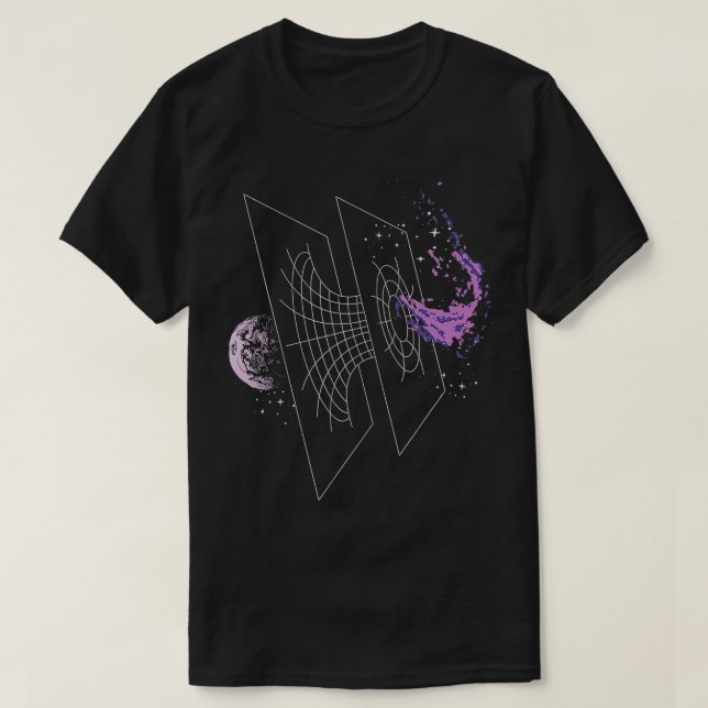 Rymd maskhål  t shirt (Design framsida)
