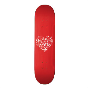Rymd Och Vetenskap Hjärta Old School Skateboard Bräda 21,6 Cm