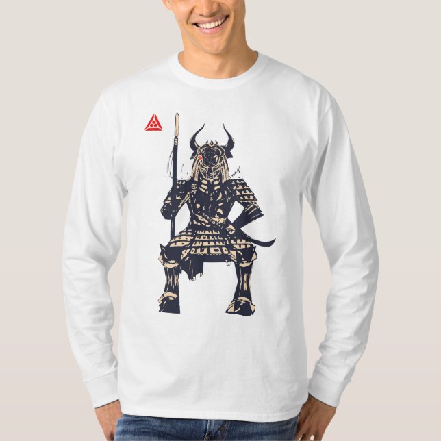 Rymd Samuraj Krigare T Shirt (Framsida)