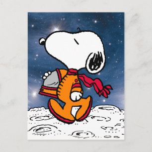 RYMD Snoopy Vykort