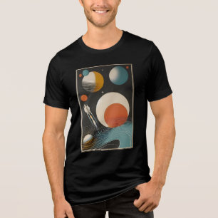 Rymdåldern i mitten av århundradet Art Galaxy Våga T Shirt