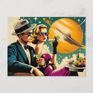 Rymdåldern Las Vegas Martini Gangsterfest Vykort