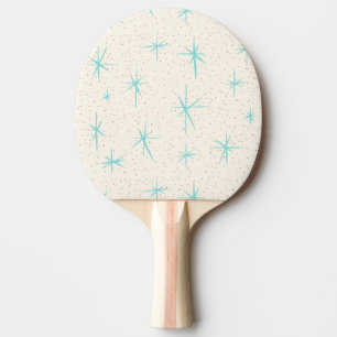 Rymdåldern turkos Starbursts Ping Pong Paddle Pingisracket