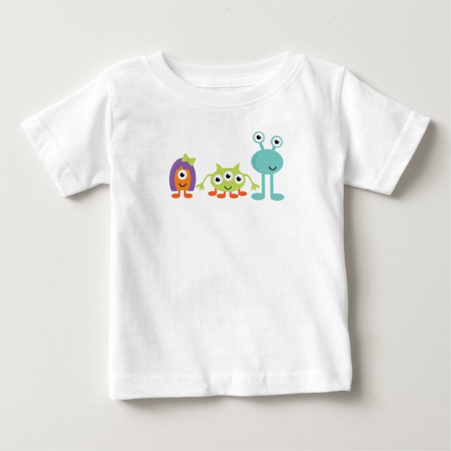 Rymdaliens Baby T-Shirt (Framsida)