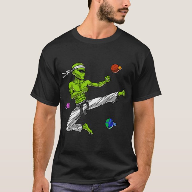 Rymdälskling Karate T Shirt (Framsida)