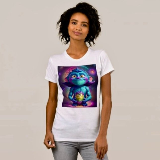 Rymdälva & Vän    T Shirt (Comfy tri-blend women’s tee feminine fit, scoop neck, short sleeves, relaxed fit.  
)