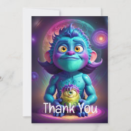 Rymdälva & Vän  Tack Kort