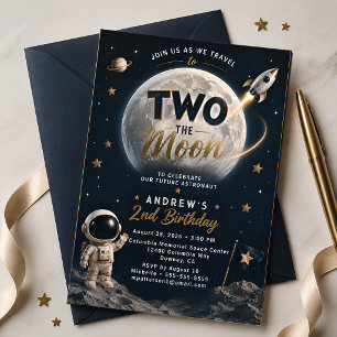 Rymdastronaut 2-årsdag inbjudningar
