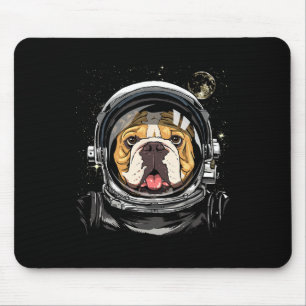 Rymdastronaut Amerikansk Bulldog Galax Astronomi Musmatta