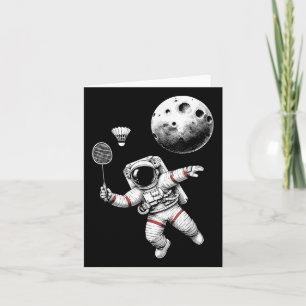 Rymdastronaut Badmintonspelare Shuttle Sport _9  Kort