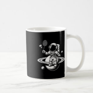 Rymdastronaut Badmintonspelare Shuttle Sport Kaffemugg