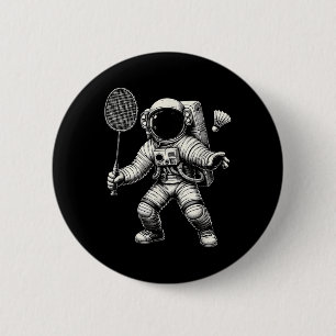 Rymdastronaut Badmintonspelare Shuttle Sport  Knapp
