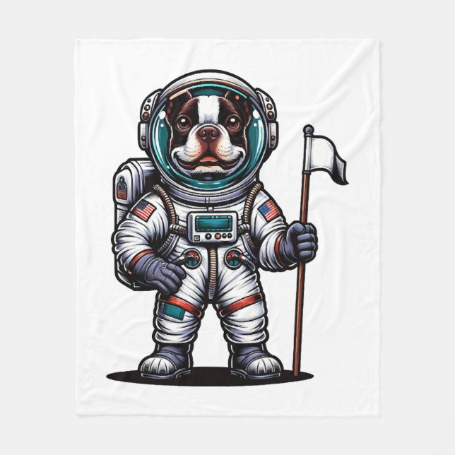 Rymdastronaut Bostie Fleecefilt (Framsidan)