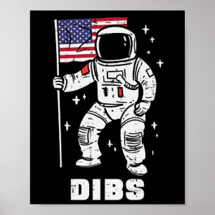 Rymdastronaut Dibs Fjärde juli 2003 Manar W Poster