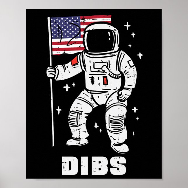 Rymdastronaut Dibs Fjärde juli 2003 Manar W Poster (Framsidan)