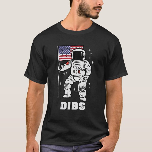 Rymdastronaut Dibs Fjärde juli 2003 Manar W T Shirt (Framsida)