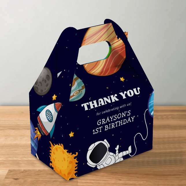 Rymdastronaut Födelsedagsfest Presentaskar (Skapare uppladdad)