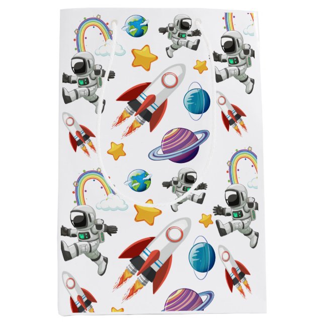 Rymdastronaut första Födelsedagsfest inbjudan (Framsidan)