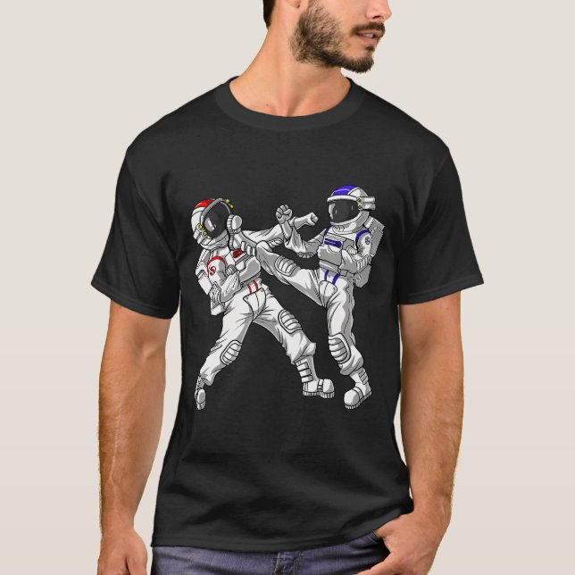 Rymdastronaut Karate T Shirt (Framsida)