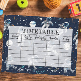 Rymdastronauter Stjärnor & Planeter Barnens Tidssc