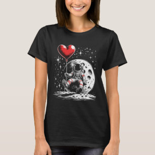 Rymdaut Heart Lloon Valentine Day Valent T Shirt