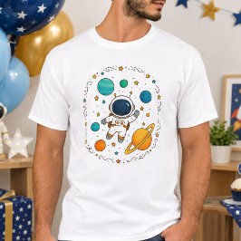 Rymdäventyr 1-årsdag | Yttre rymden T Shirt