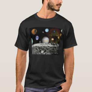 Rymdbilder Montage av Voyager Bilder av Solsysteme T Shirt