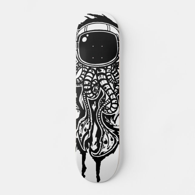 rymdbläckfisk skateboard (Framsida)
