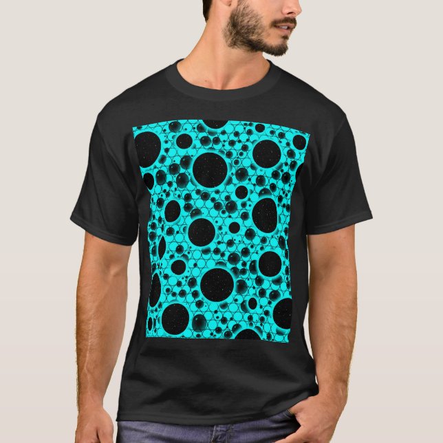 Rymdbubblor - cyan t shirt (Framsida)