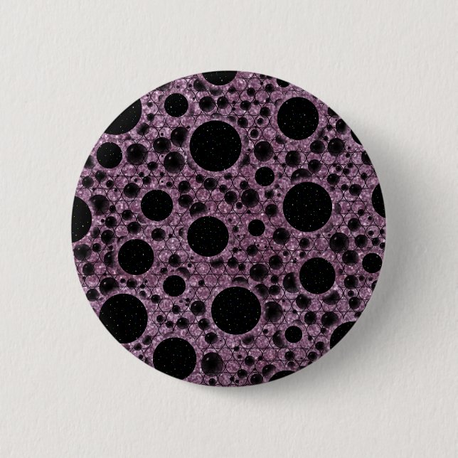 Rymdbubblor - Glitter Rosa Knapp (Framsida)
