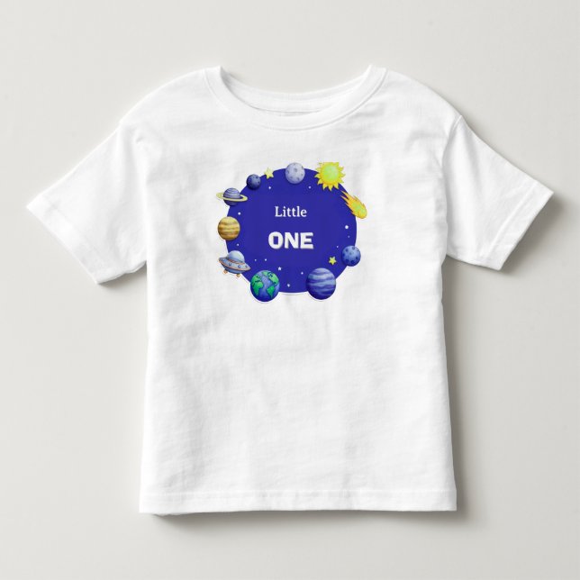 Rymdcirkel Clipart-set T Shirt (Framsida)