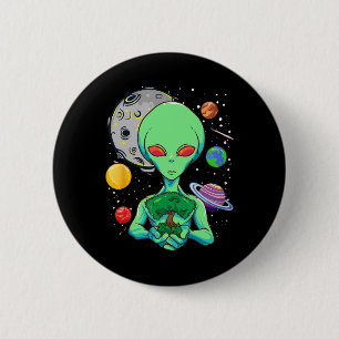 Rymddagen Firande Cosmic Alien Livets träd Ea Knapp