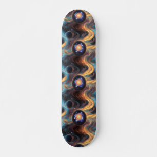 rymddesign mini skateboard bräda 18,5 cm