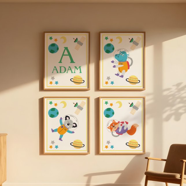 Rymddjur Konsttryck Flodhäst Poster (Skapare uppladdad)