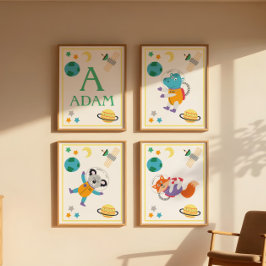 Rymddjur Konsttryck Koala Poster